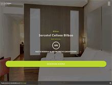 Tablet Screenshot of hotelcoliseobilbao.com